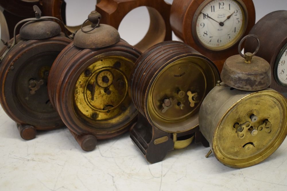 Lot 370 Four 20th Century alarm clocks, etc