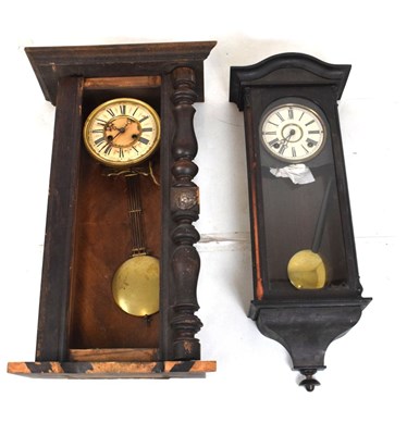 Lot 423 - Two Vienna wall clocks