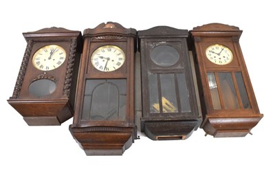 Lot 415 - Four 20th Century wall clocks