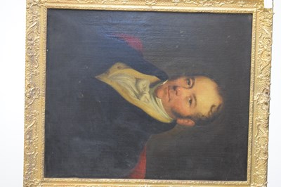 Lot 382 - Pair of 19th Century oil on canvas portraits