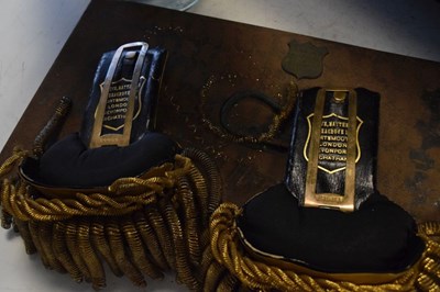 Lot 255 - Early 20th Century Naval officer's cocked bicorn hat and epaulettes