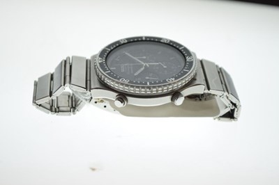 Lot 101 - Seiko - Gentleman's Chronograph 'Sports 100' stainless steel wristwatch