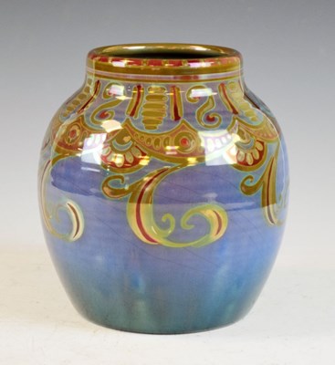 Lot 351 - William S Mycock - Royal Lancastrian lustre vase