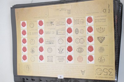 Lot 250 - Collection of Royal Mail Smiler sheets