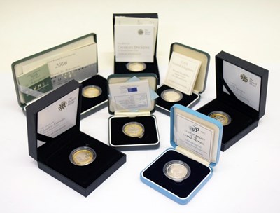 Lot 218 - Quantity of Royal Mint silver proof coins, £1/£2 sets