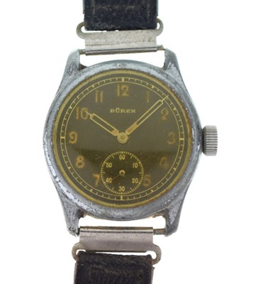 Lot 105 - Büren  - German World War II service issue wristwatch
