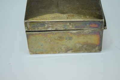 Lot 139 - George V silver cigarette box
