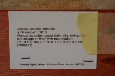 Lot 487 - Jessica Jackson Hutchins (American, b. 1971) - #1 Rainbow 2013
