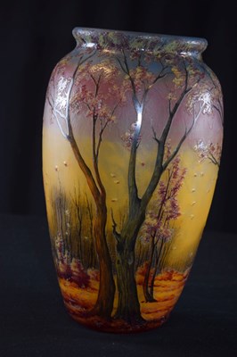 Lot 282 - Muller `Freres, Luneville glass vase