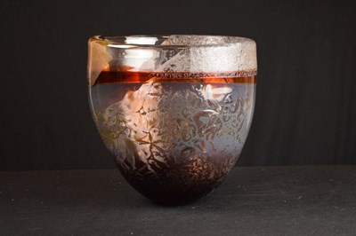 Lot 475 - Studio Glass - Alison McConachie (b.1953) - Glass bowl
