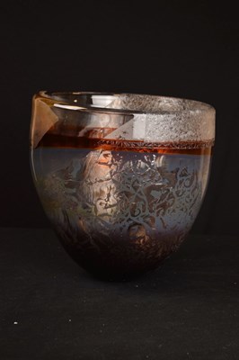 Lot 475 - Studio Glass - Alison McConachie (b.1953) - Glass bowl