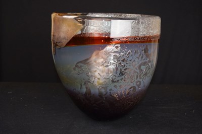 Lot 475 - Studio Glass - Alison McConachie (b.1953) - Glass bowl