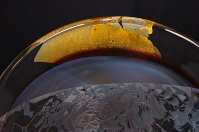 Lot 475 - Studio Glass - Alison McConachie (b.1953) - Glass bowl