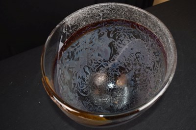 Lot 475 - Studio Glass - Alison McConachie (b.1953) - Glass bowl