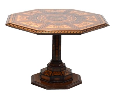 Lot 564 - Fine mid 19th Century Italian marquetry and micromosaic centre table