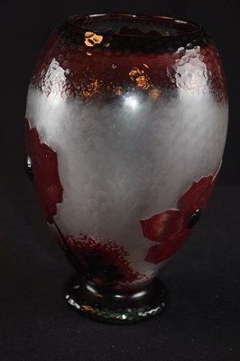 Lot 289 - Daum, Nancy glass vase