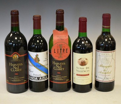 Lot 252 - Five bottles of French and Spanish red wine