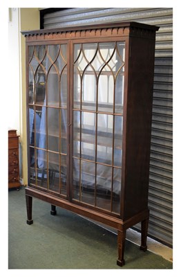 Lot 739 - Early 20th Century mahogany display cabinet