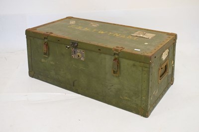 Lot 734 - Green military trunk