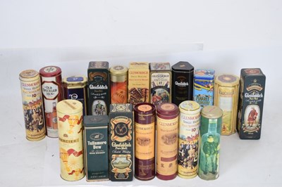 Lot 264 - Collection of empty whisky tins