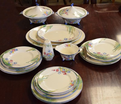 Lot 500 - Quantity of 1930s Fielding's Crown Devon 'Dubarry' dinner ware