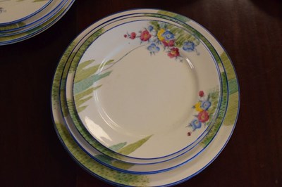 Lot 500 - Quantity of 1930s Fielding's Crown Devon 'Dubarry' dinner ware