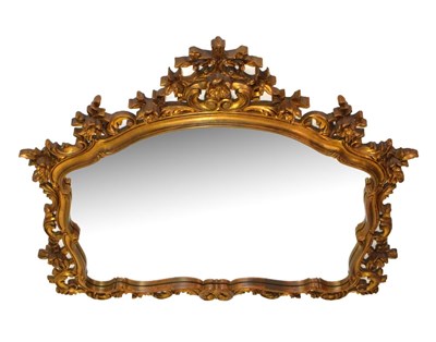 Lot 561 - Modern rococo style giltwood mirror frame