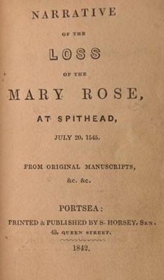 Lot 130 - Relic of Mary Rose book