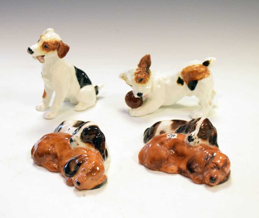 Lot 442 - Four Royal Doulton dog figures