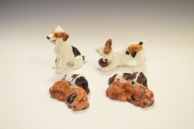 Lot 442 - Four Royal Doulton dog figures