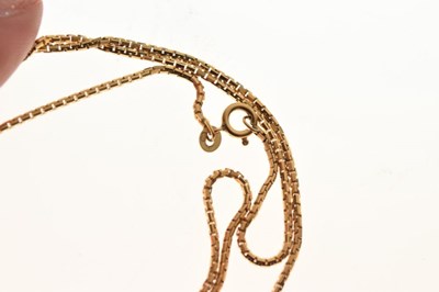 Lot 67 - Unmarked gold pendant and chain