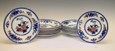 Lot 406 - Quantity of 'Mintons' flow blue deep plates