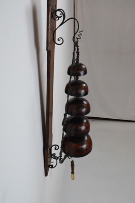 Lot 332 - Japanese nest of five bells, late Meiji period, early 20th Century