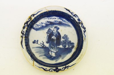 Lot 297 - 19th Century Chinese blue and white octagonal teapot and cover