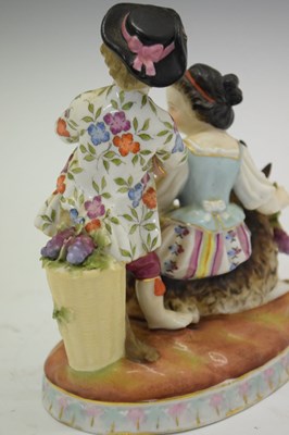 Lot 429 - Sitzendorf porcelain figure group