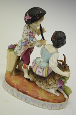 Lot 429 - Sitzendorf porcelain figure group