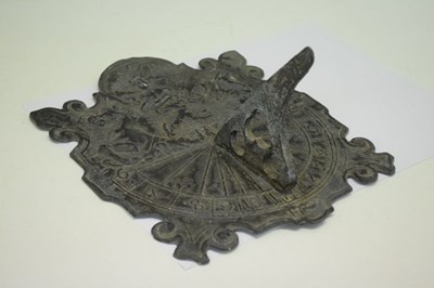 Lot 328 - Lead Anaximander sundial '1705'