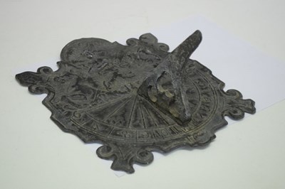 Lot 328 - Lead Anaximander sundial '1705'