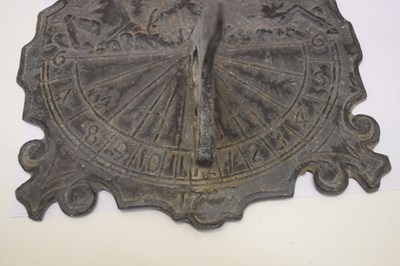 Lot 328 - Lead Anaximander sundial '1705'