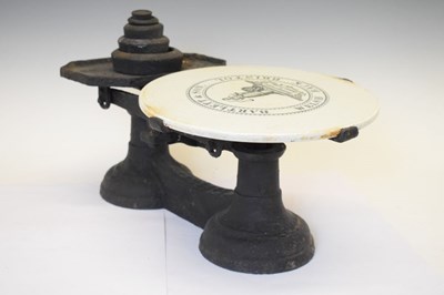 Lot 663 - Set of early 20th Century scales and weights by Bartlett & Son, Bristol