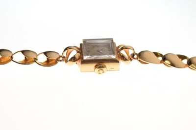 Lot 53 - Omega - Lady's yellow metal cocktail watch