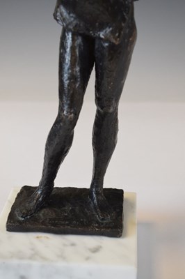 Lot 190 - Kenneth Carter - 20th Century - Bronze figure of a girl undressing