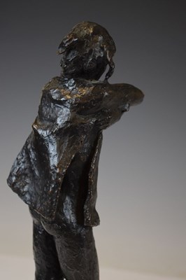Lot 190 - Kenneth Carter - 20th Century - Bronze figure of a girl undressing