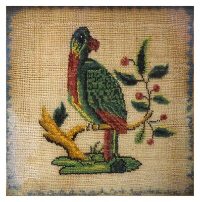 Lot 640 - Victorian beadwork sampler