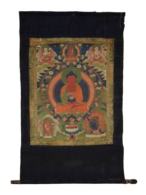 Lot 256 - Tibetan thangka of Buddha Amitabha