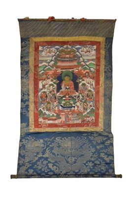 Lot 257 - Tibetan thangka of Green Tara