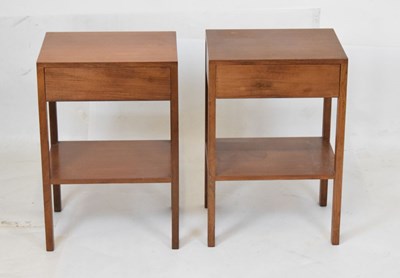 Lot 567 - Pair of circa 1970s teak bedside tables