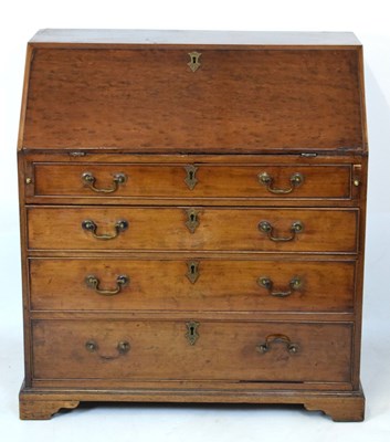 Lot 577 - Edwardian mahogany bureau in George III taste