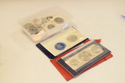 Lot 145 - Quantity of silver and nickel coins etc