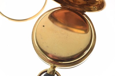 Lot 61 - Victorian 18ct gold half-hunter pocket watch